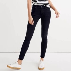 Madewell Size 32 Black Suede Pants High Riser Skinny Skinny Women’s Pant